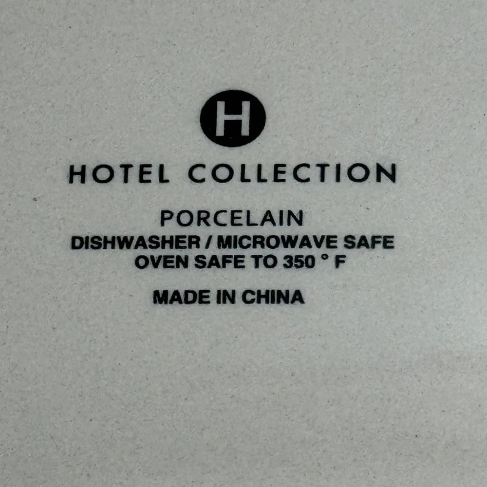 Hotel Collection Slate Gray Porcelain Accent Platter